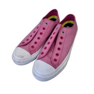 Converse Chuck Taylor II Pink Sneakers Womens 10 Classic All Star Shoes No Laces